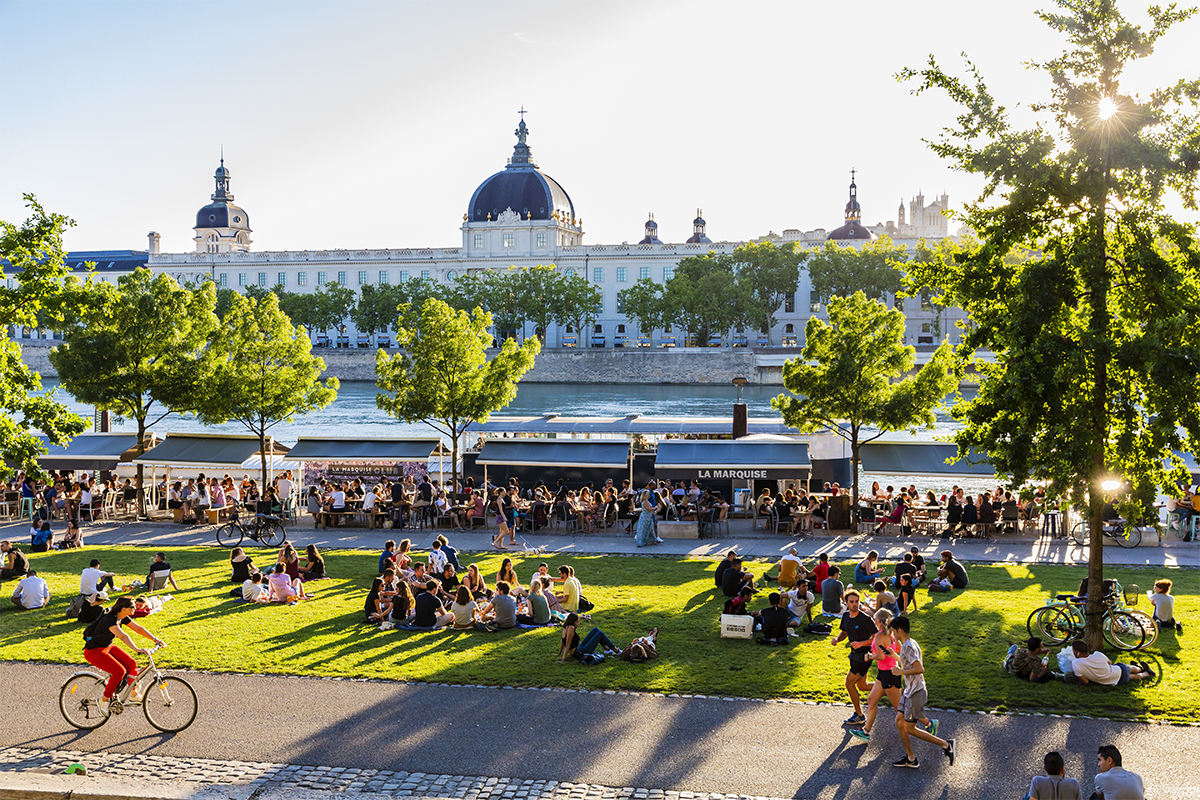 Quais du Rhône à Lyon - Jacques Pierre / Hemis.fr